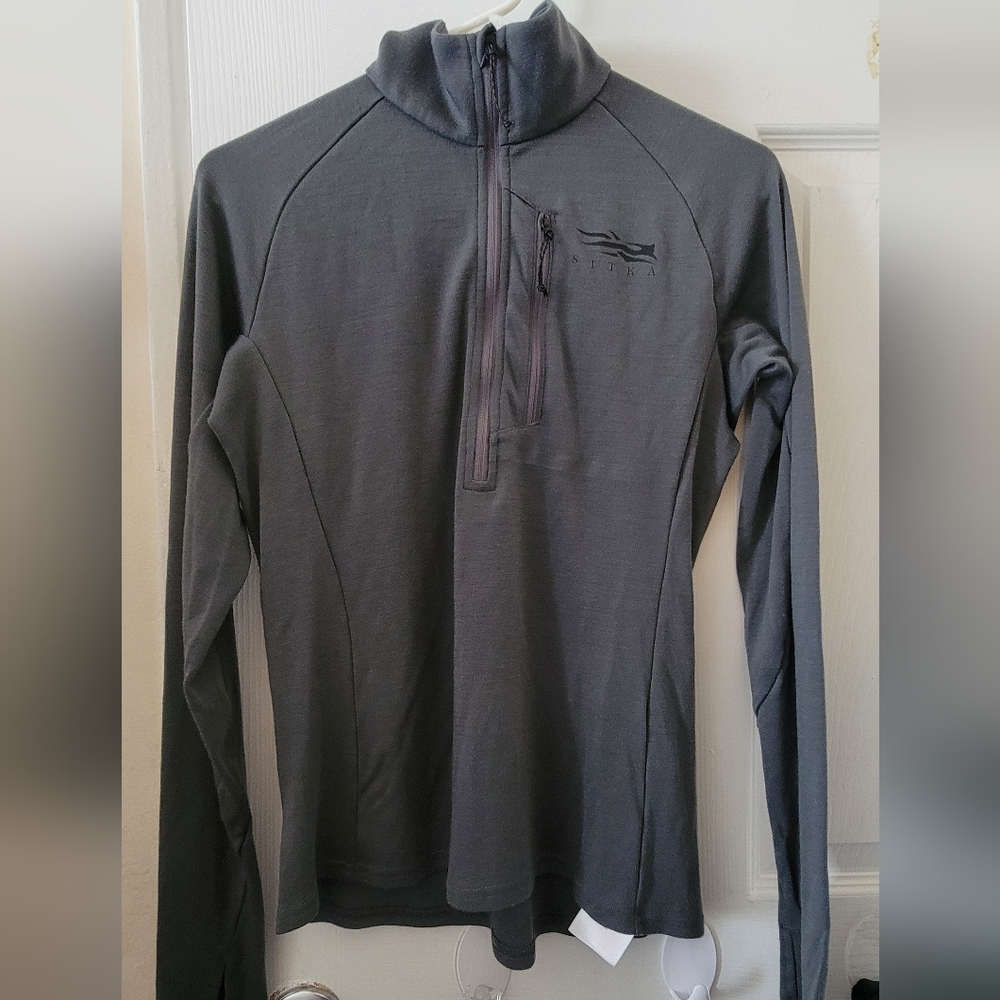NILSKA Women's Long Sleeve Quarter-Zip Top - Charcoal Gray